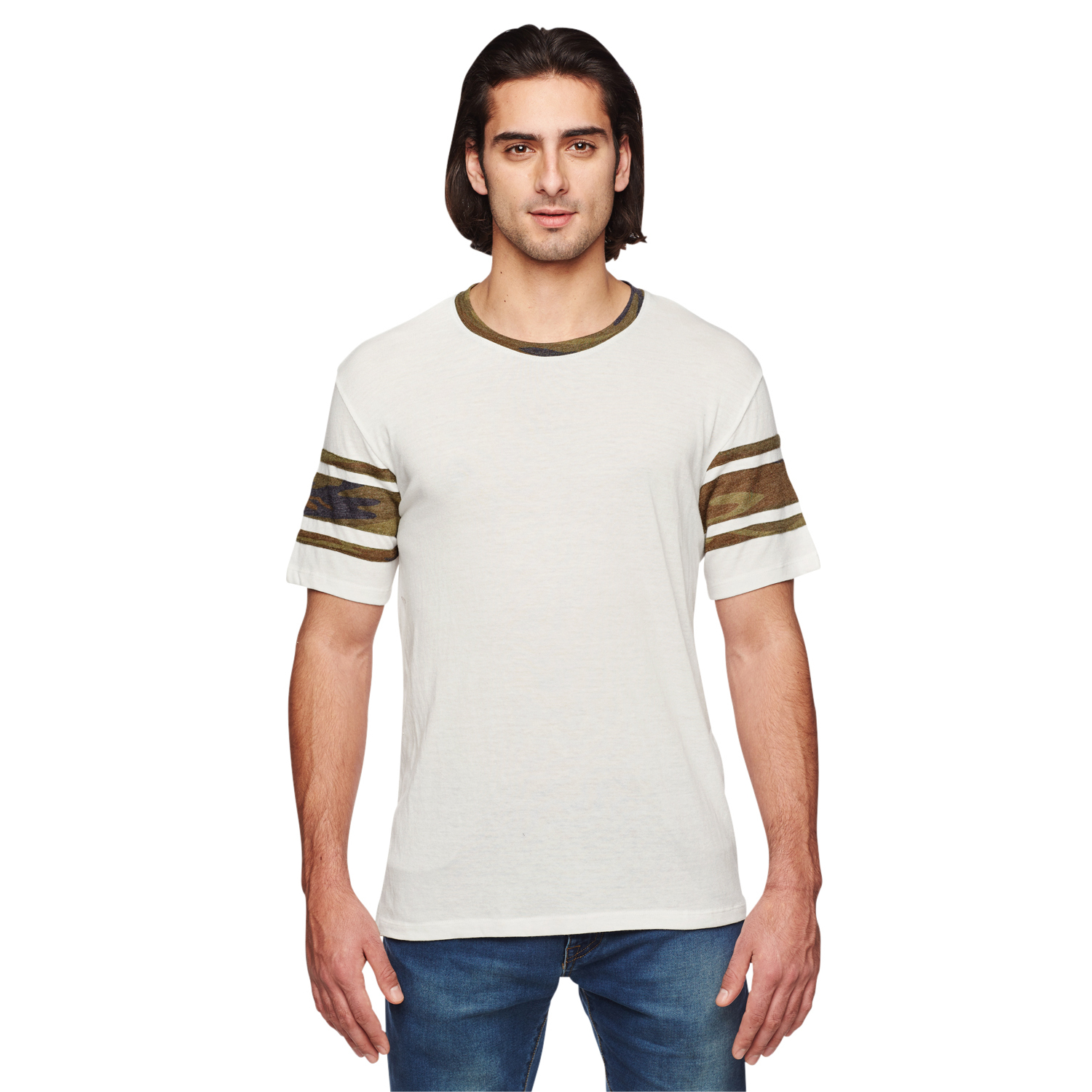 Men's Touchdown Camo Eco Jersey Triblend T-Shirt