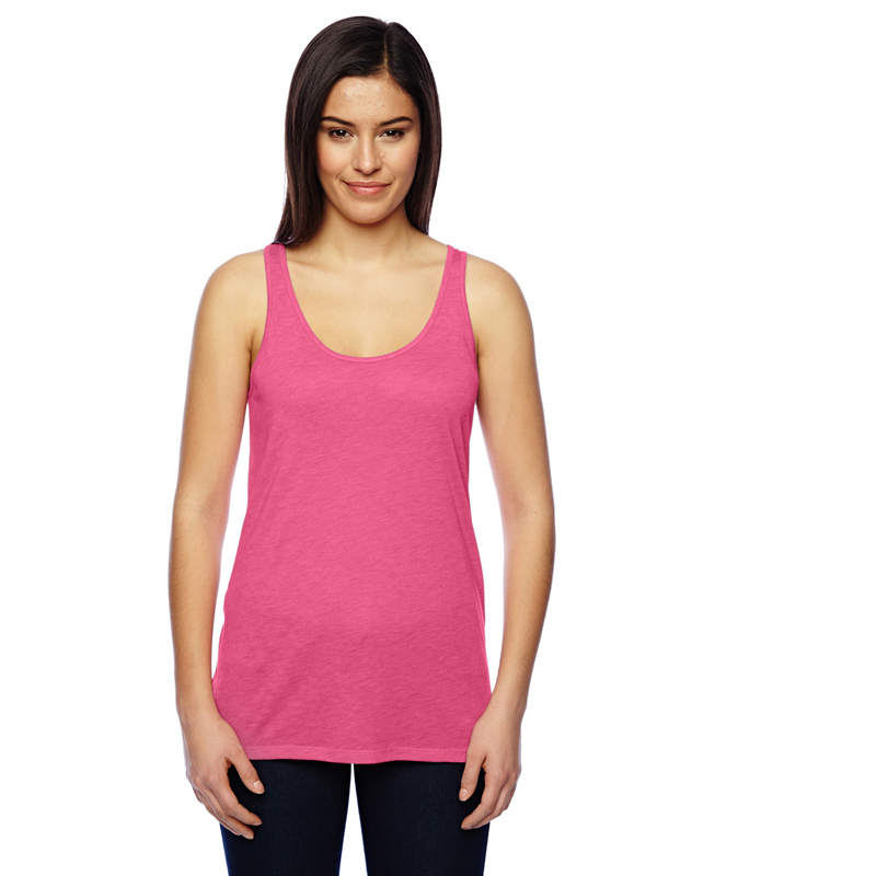 Ladies' Airy Mlange Burnout Tank