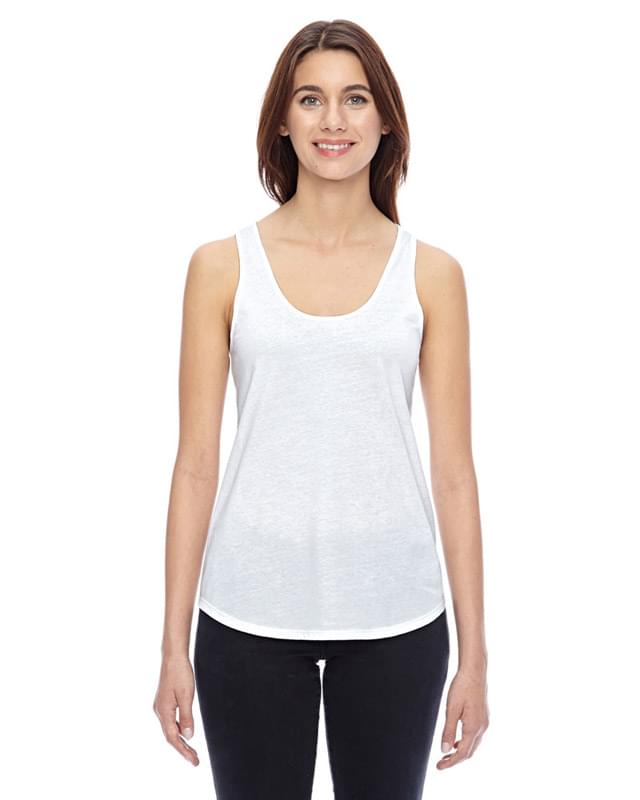 Ladies' Shirttail Satin Jersey Tank