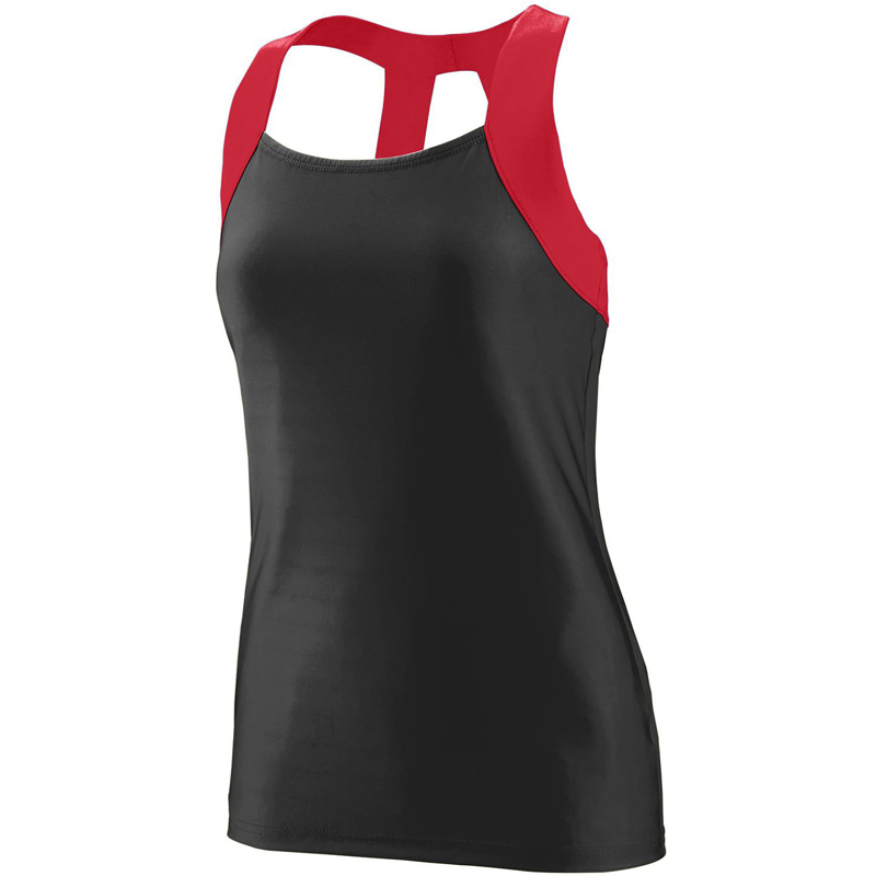 Ladies Wicking Poly/Span Open Back Tank