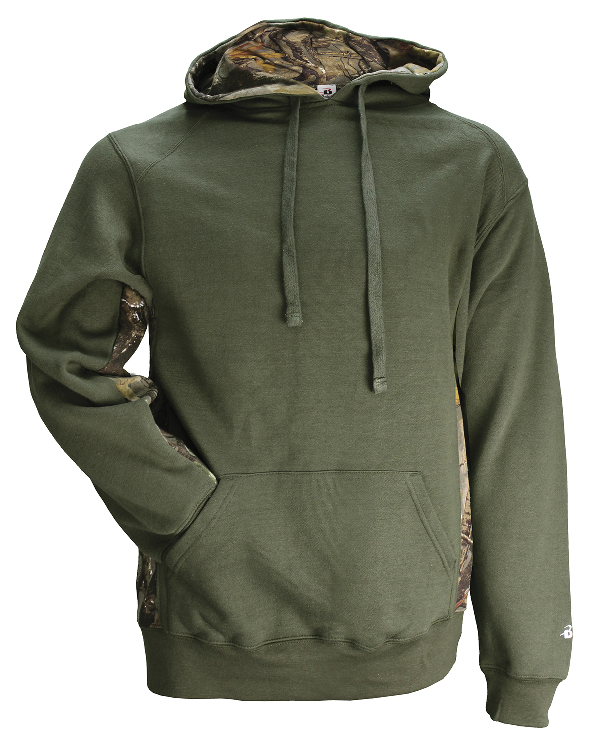 Adult Athletic Fleece Camo Accent Hooded Sweatshirt