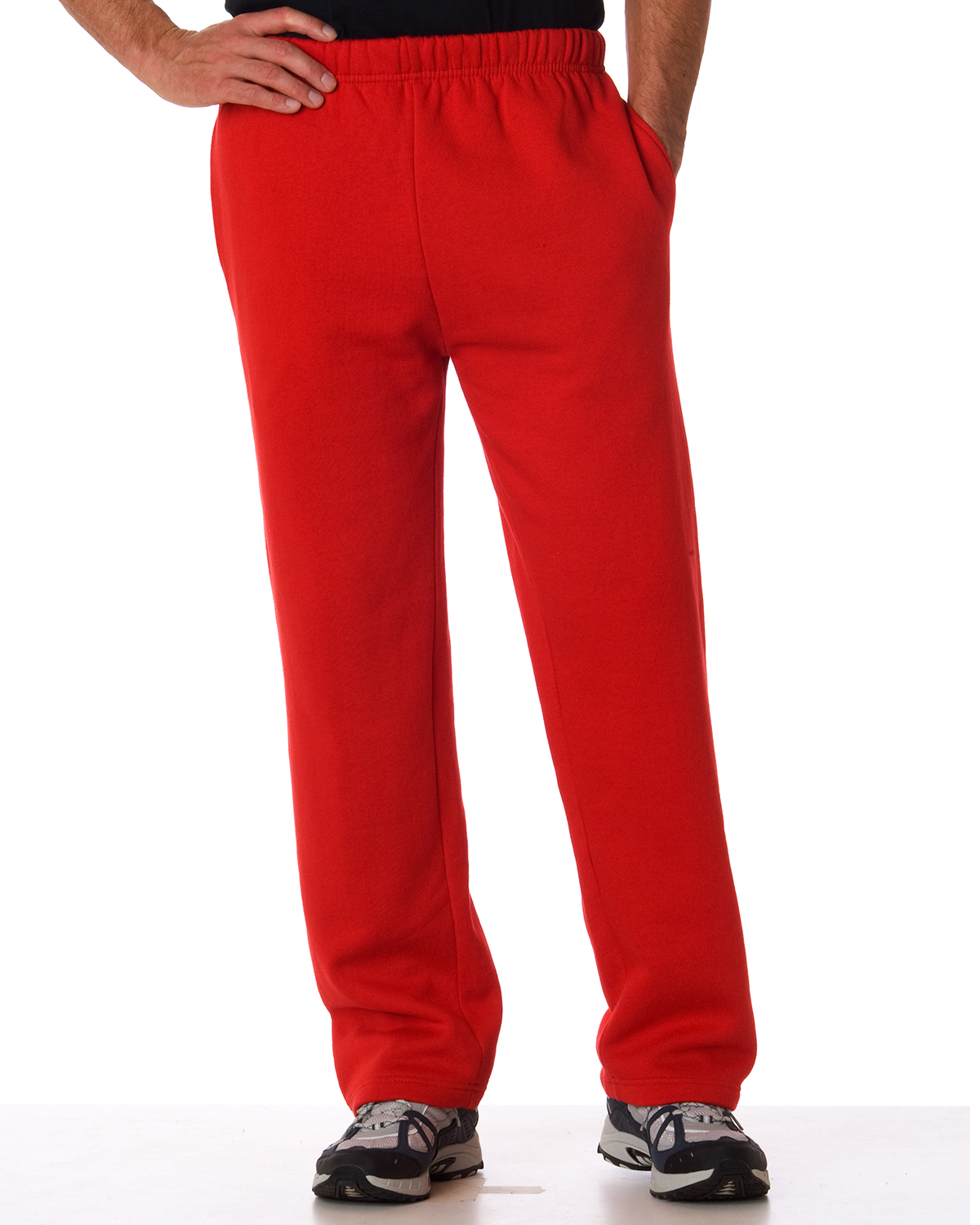 Adult Open-Bottom Fleece Pants