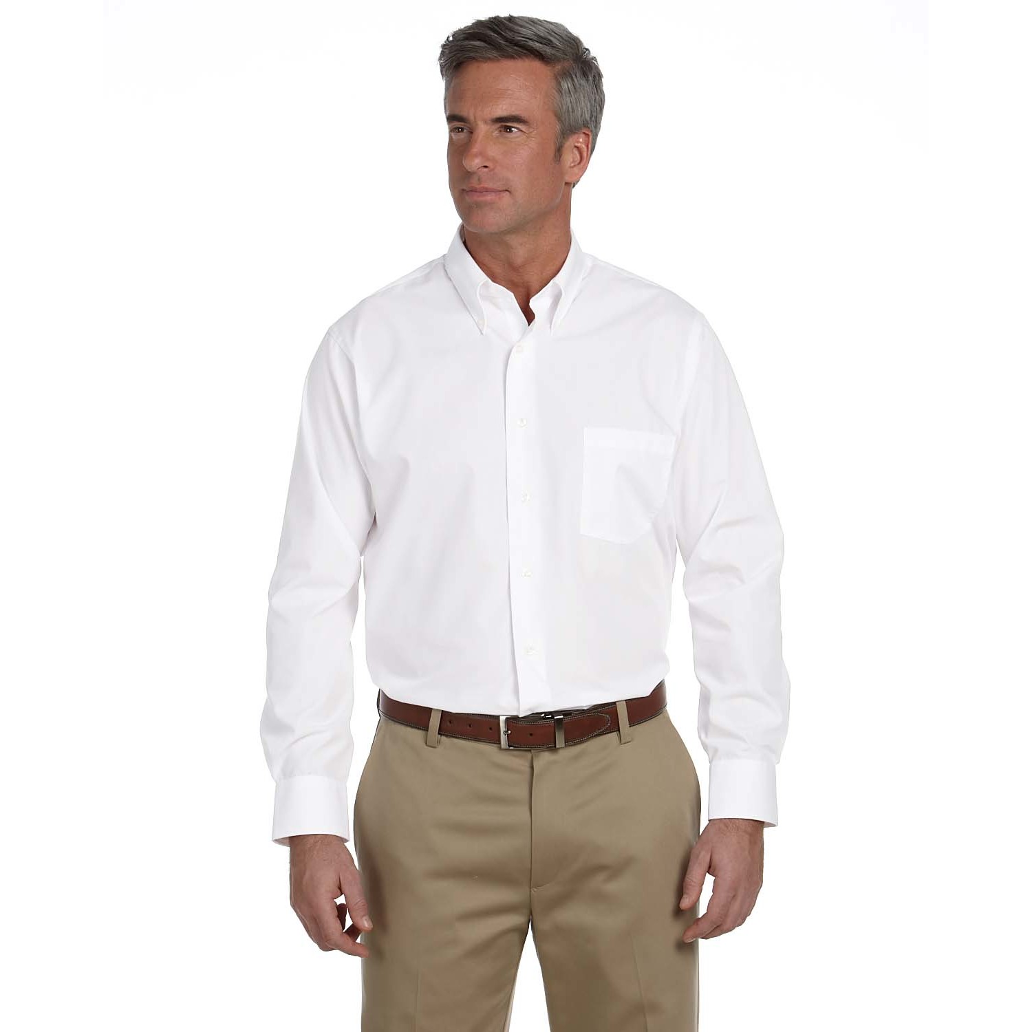 Men's Long-Sleeve Silky Poplin