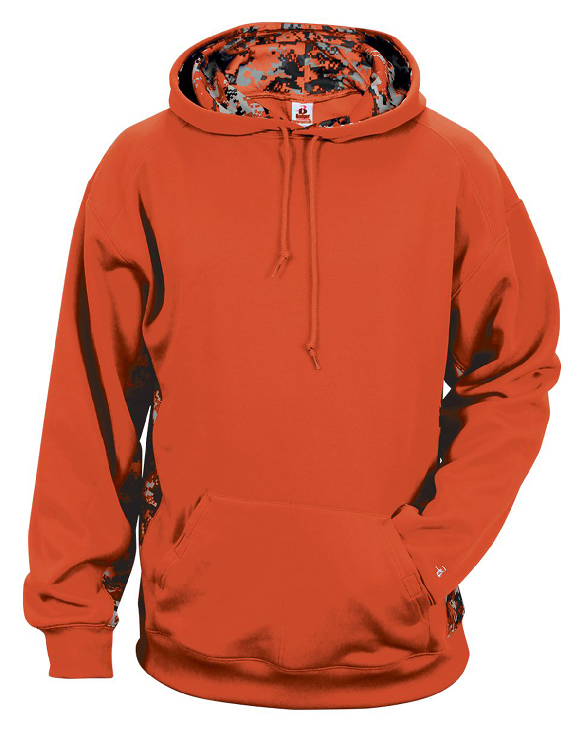 Adult Digital Colorblock Hooded Fleece