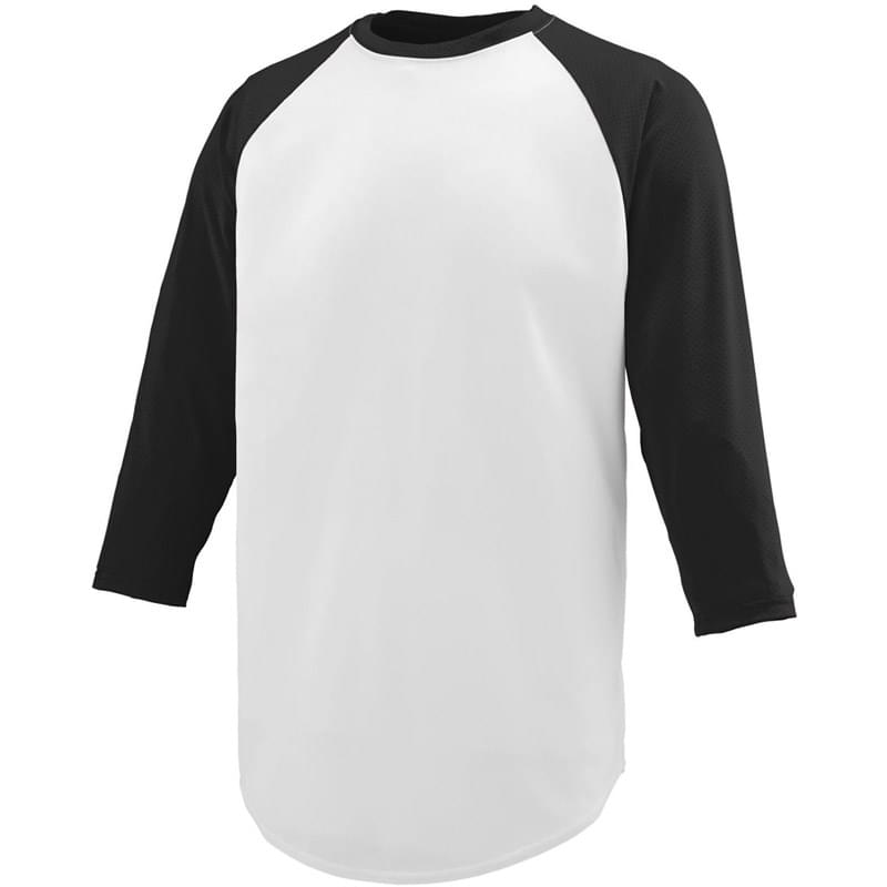 Youth Wicking Polyester 3/4 Raglan Sleeve T-Shirt