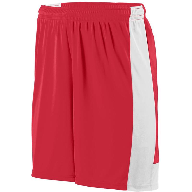 Adult Wicking Polyester Short with Contrast Inserts