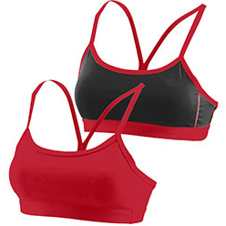 Girls Wicking Poly/Span Reversible Bra