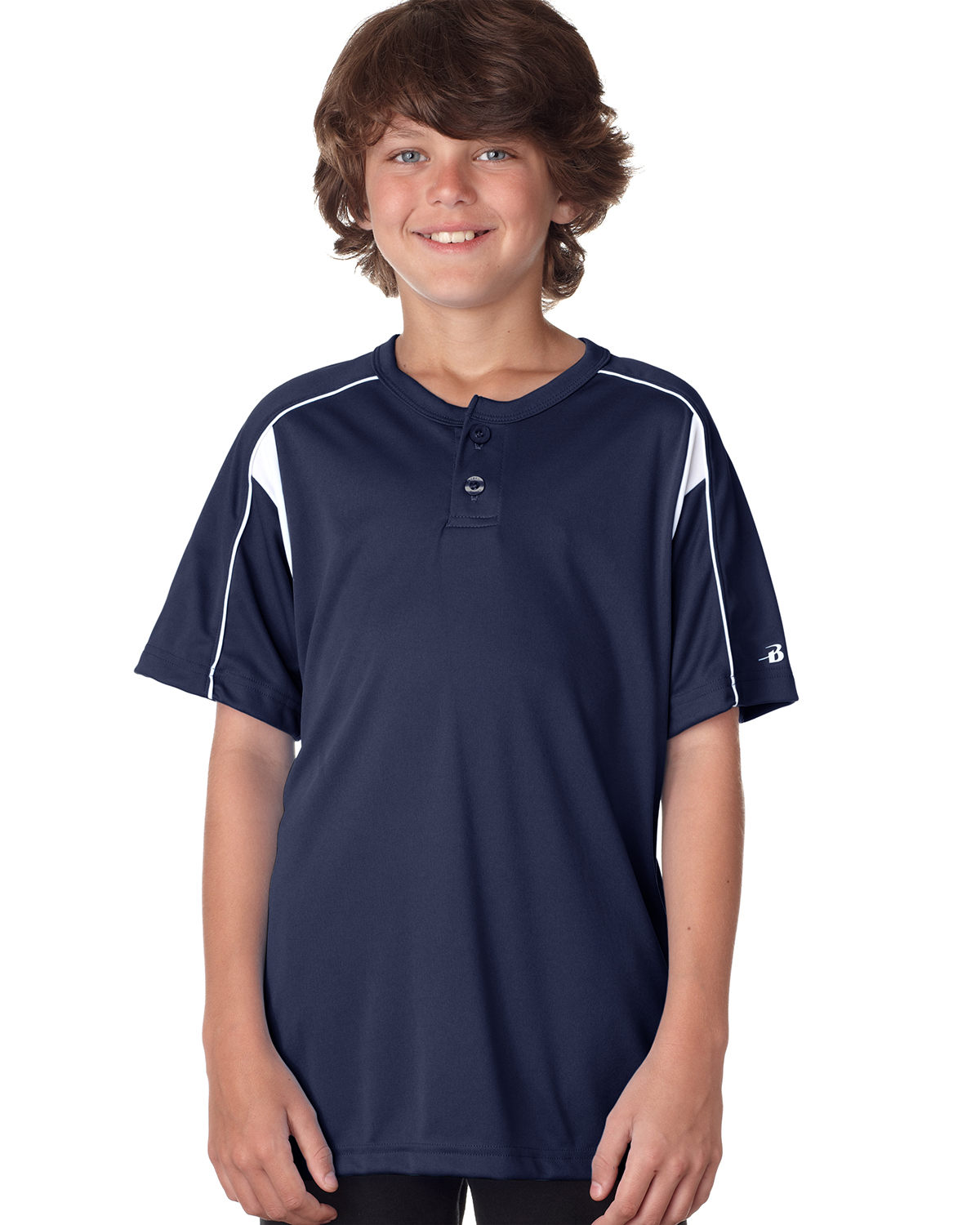 Youth Pro Placket Two-Button Jersey