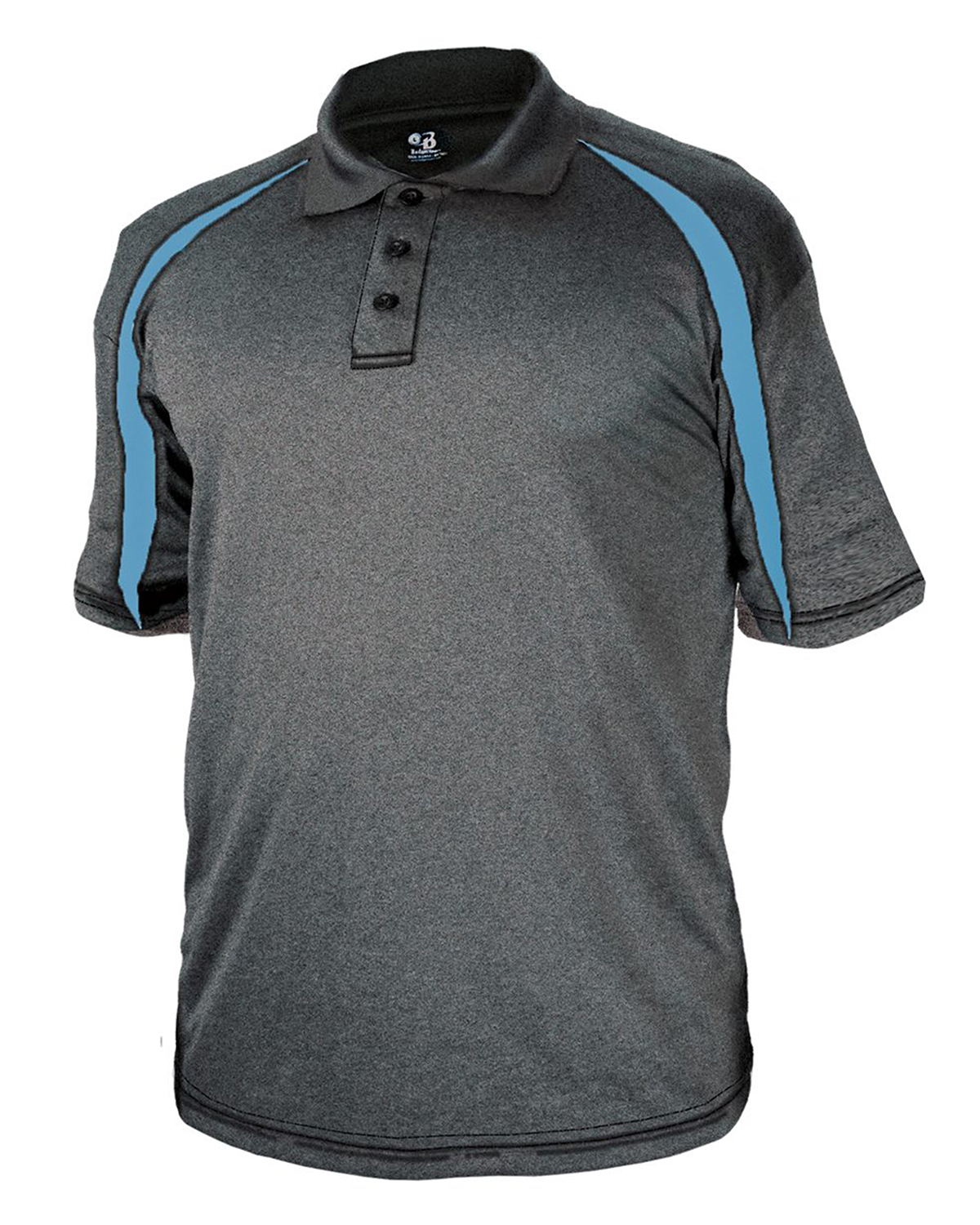 Adult Fusion Three Button Polyester Polo Shirt