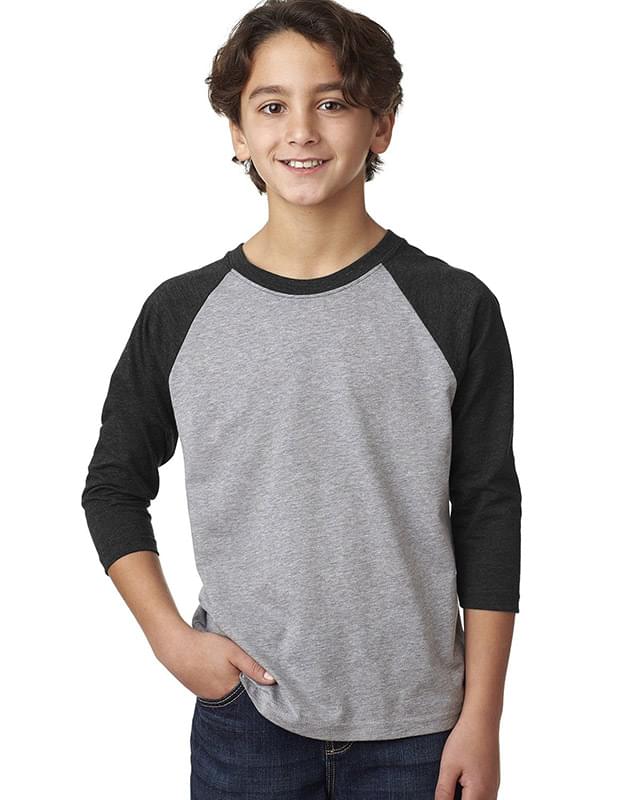 Youth CVC 3/4-Sleeve Raglan