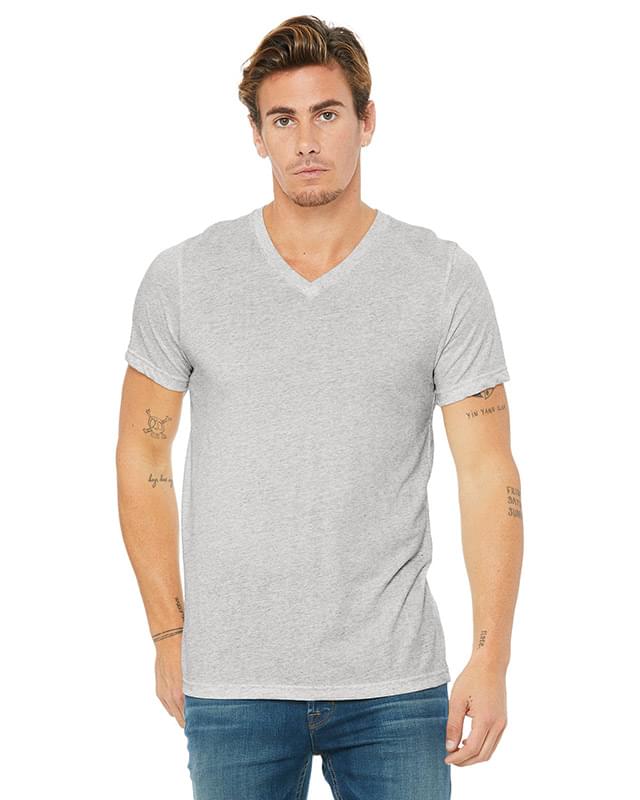 Unisex Triblend Short-Sleeve V-Neck T-Shirt