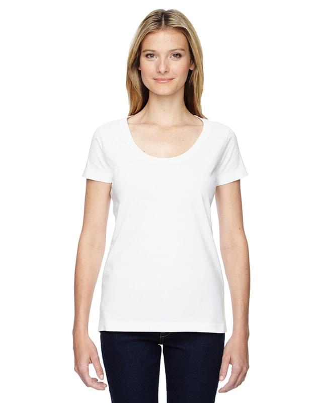 Ladies' Scoop Neck Fine Jersey T-Shirt