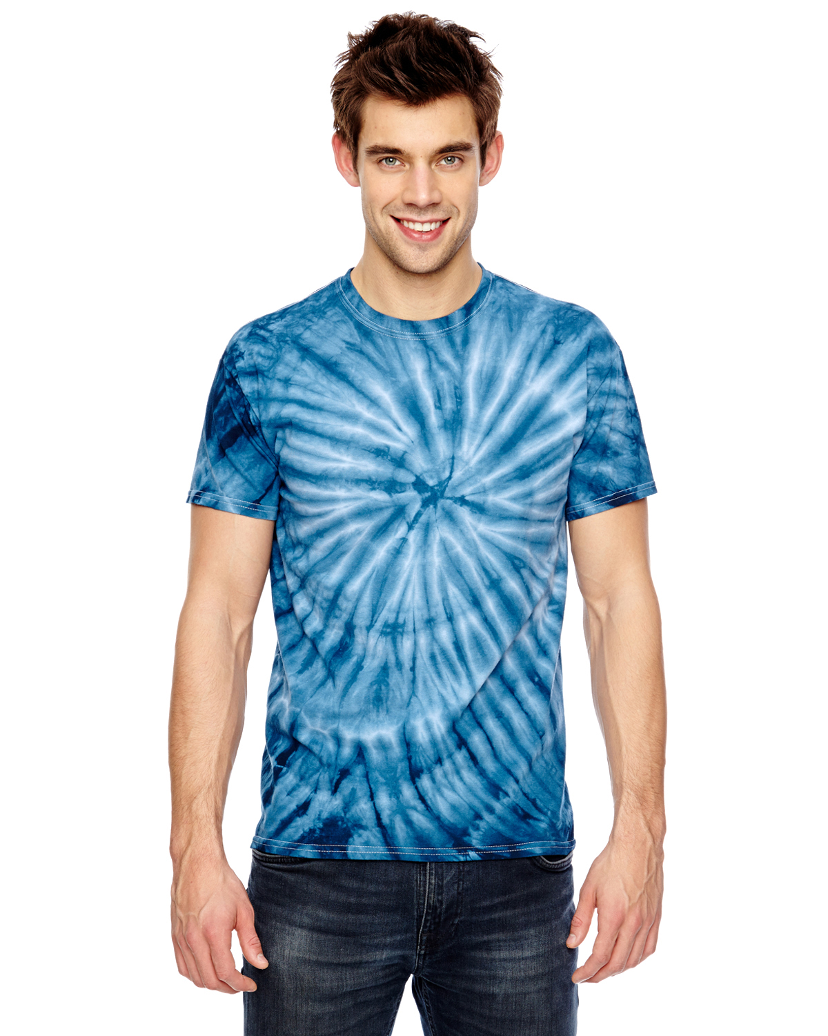 for Team 365 Adult Team Tonal Cyclone Tie-Dyed T-Shirt