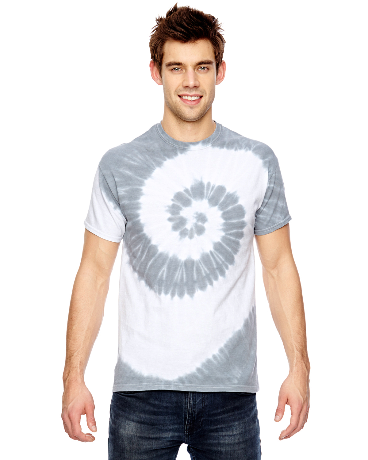 for Team 365 Adult Team Tonal Spiral Tie-Dyed T-Shirt