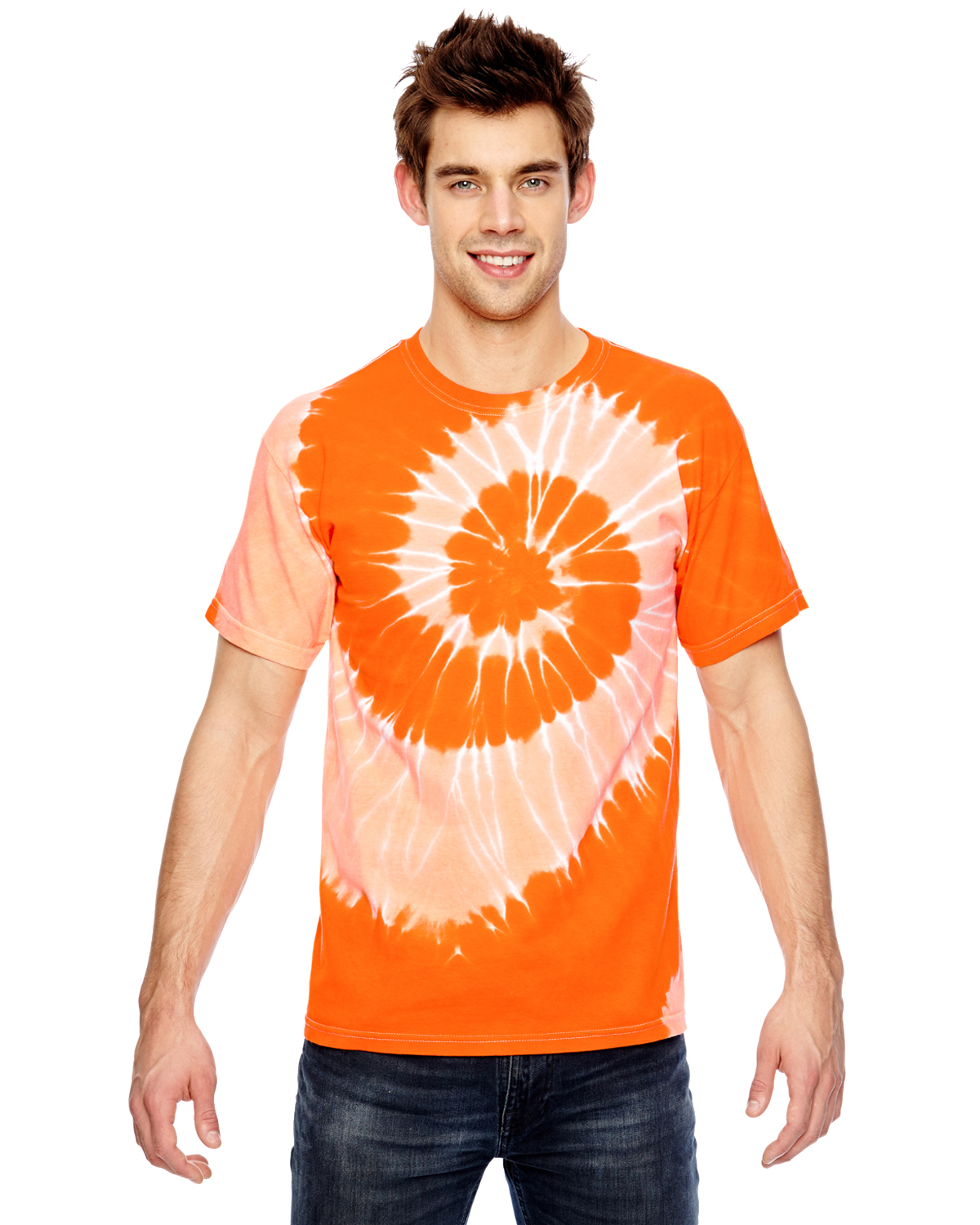 for Team 365 Adult Team Tonal Spiral Tie-Dyed T-Shirt