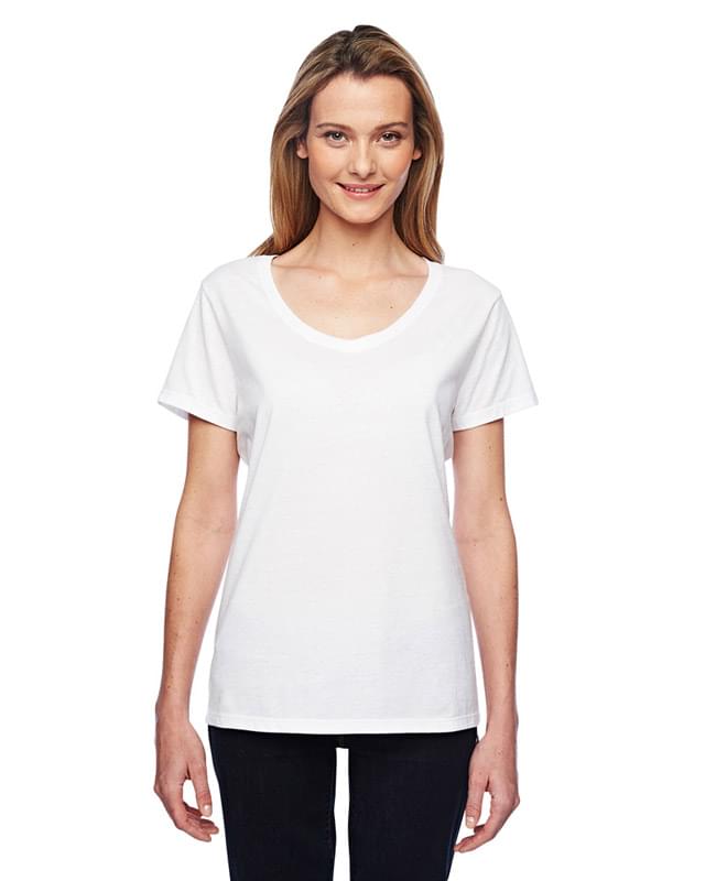 Ladies' 4.5 oz. X-Temp Performance V-Neck