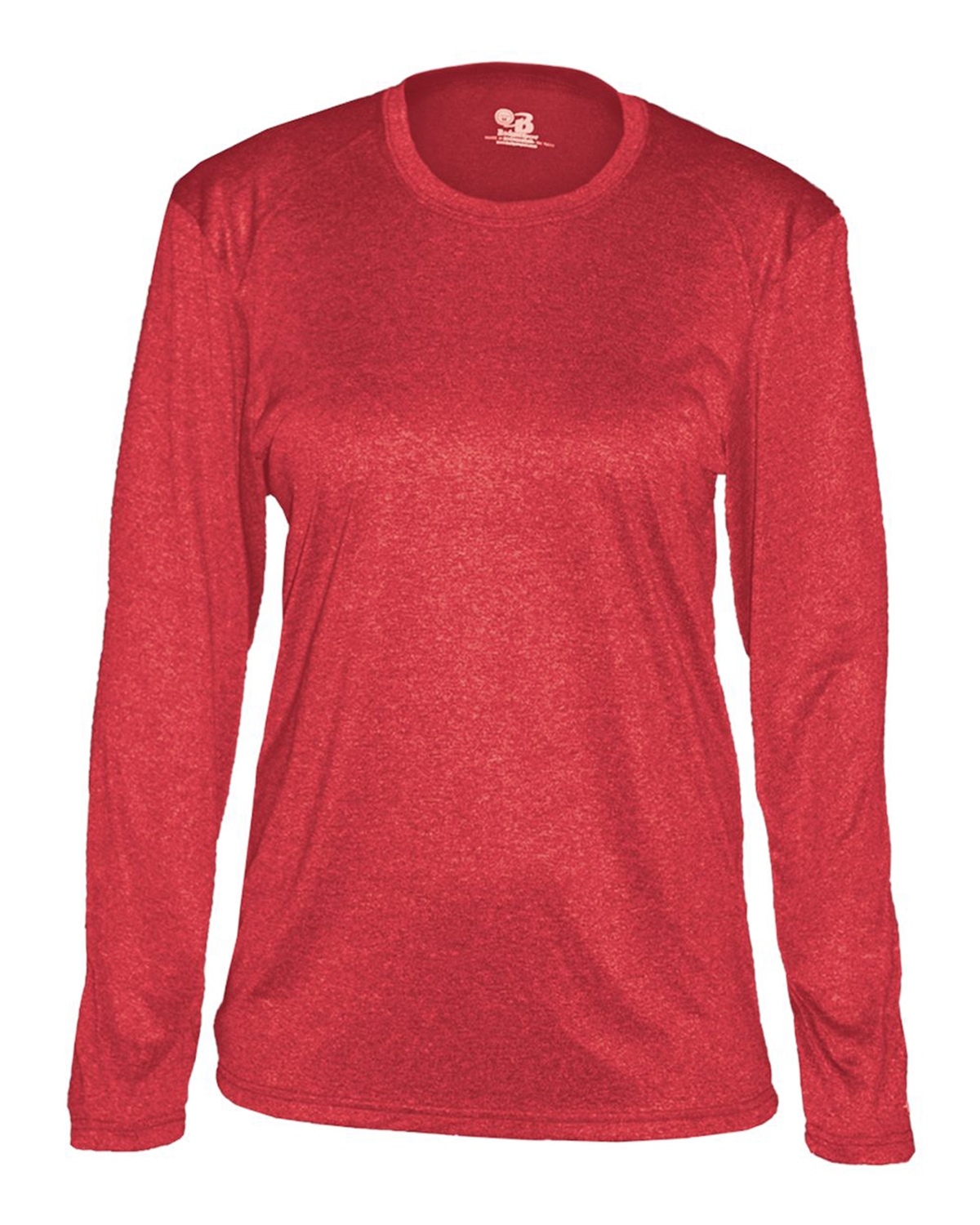 Ladies Pro Heather Long Sleeve Crew Neck Performance Tee