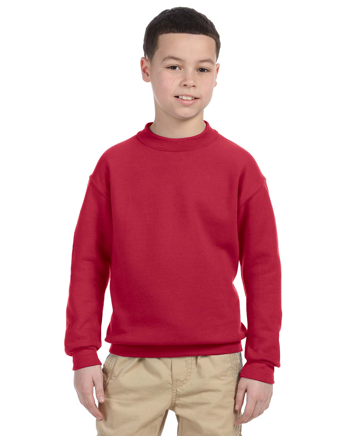 Youth 9.5 oz., Super Sweats NuBlend Fleece Crew