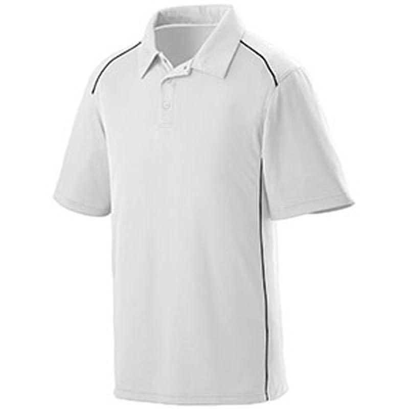 Adult Wicking Polyester Sport Shirt with Contrast Piping
