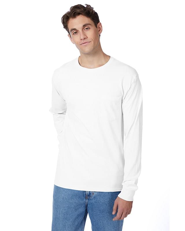 Men's 6.1 oz. Tagless Long-Sleeve Pocket T-Shirt