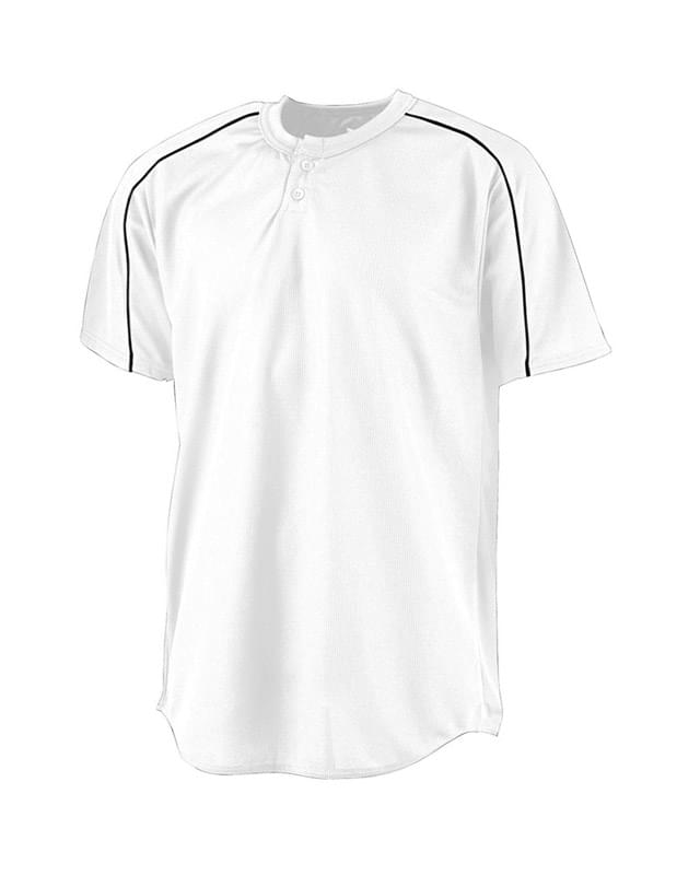 Wicking Two-Button Baseball Jersey