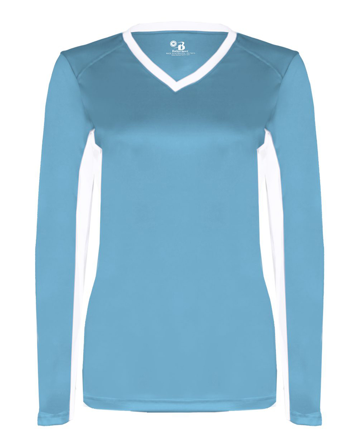 Ladies' Core Performance Dig Long-Sleeve Tee with Contrast Sleeve Panels