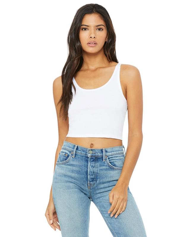 Ladies' Poly-Cotton Crop Tank