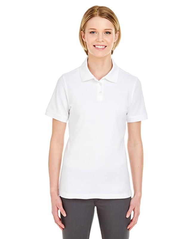 Ladies' Platinum Honeycomb Piqu Polo