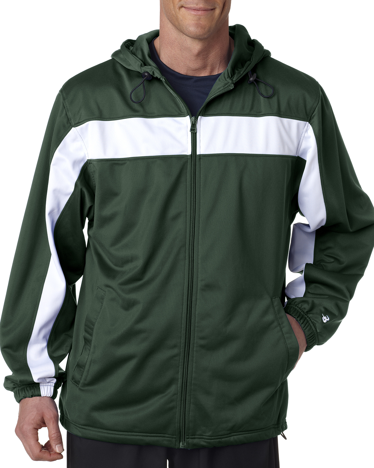 Adult Brushed Tricot Hooded Jacket