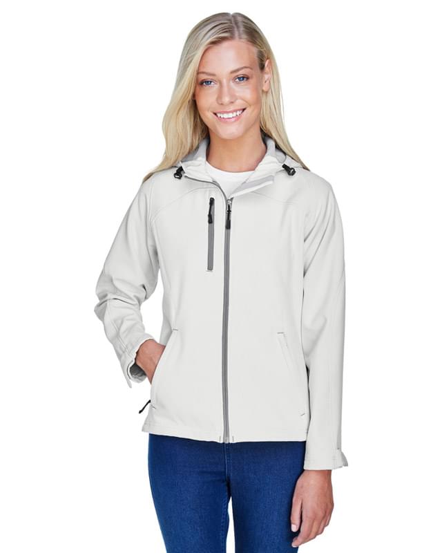 Ladies' Prospect Two-Layer Fleece Bonded Soft Shell Hooded Jacket