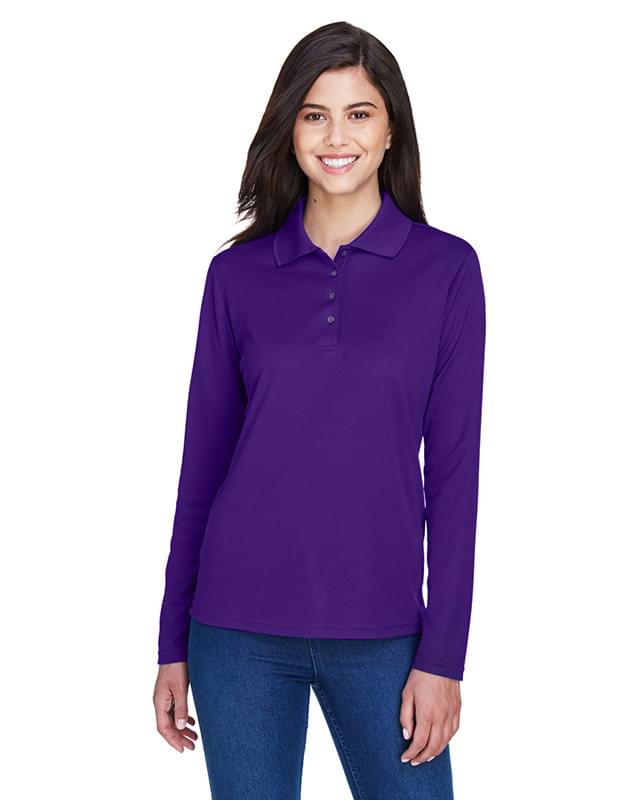 Ladies' Pinnacle Performance Long-Sleeve Piqu Polo