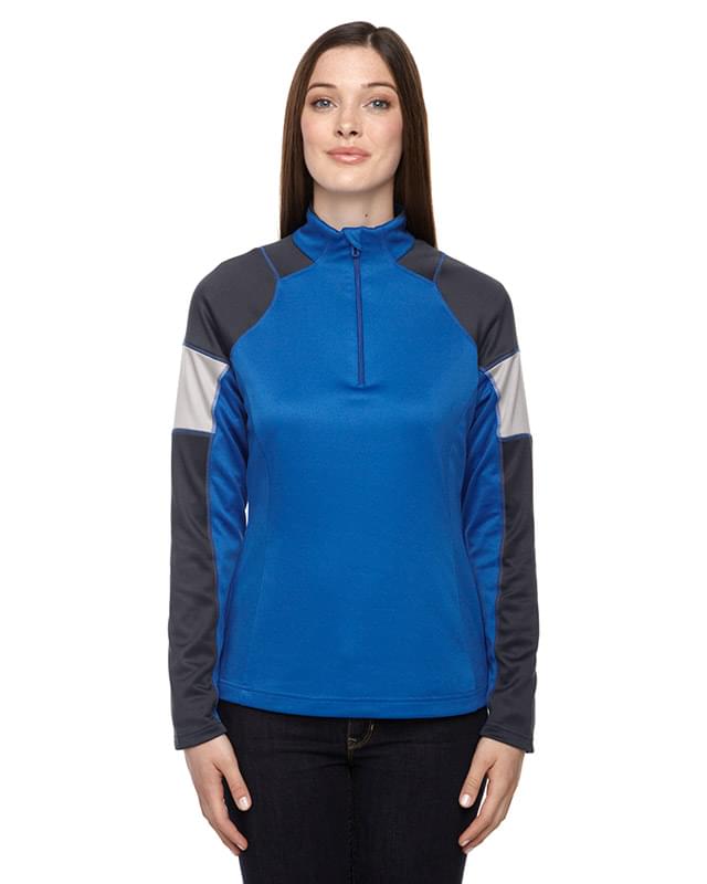 Ladies' Quick Performance Interlock Quarter-Zip