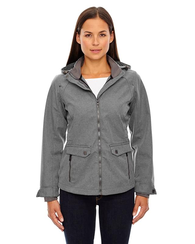 Ladies' Uptown Three-Layer Light Bonded City Textured Soft Shell Jacket