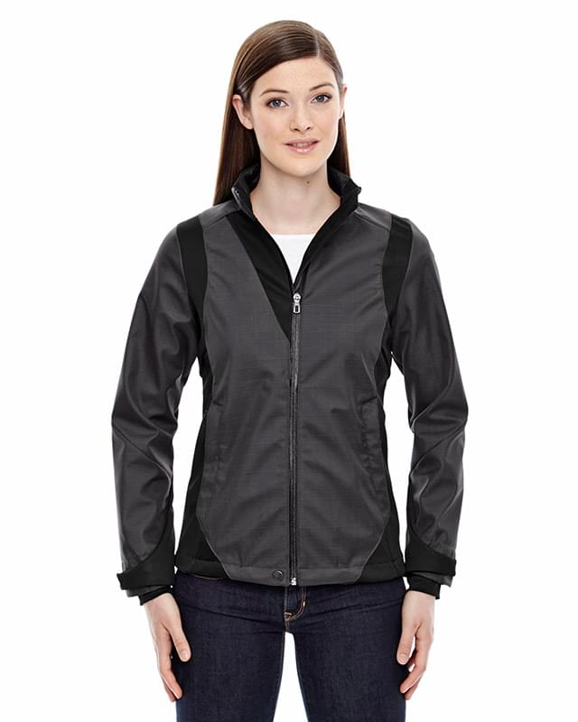 Ladies' Commute Three-Layer Light Bonded Two-Tone Soft Shell Jacket with Heat Reflect Technology