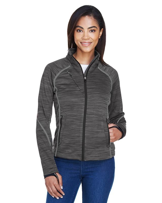 Ladies' Flux Mlange Bonded Fleece Jacket