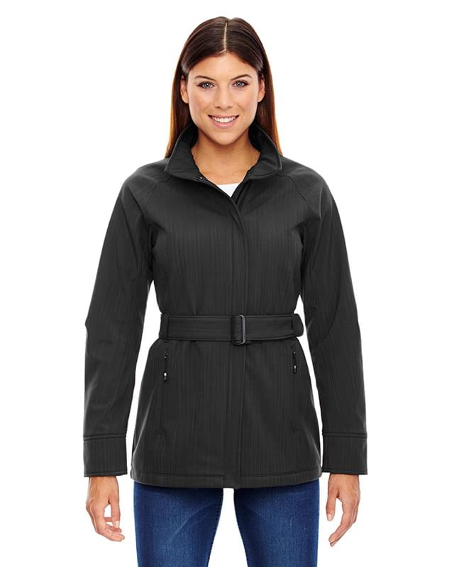 Ladies' Skyscape Three-Layer Textured Two-Tone Soft Shell Jacket