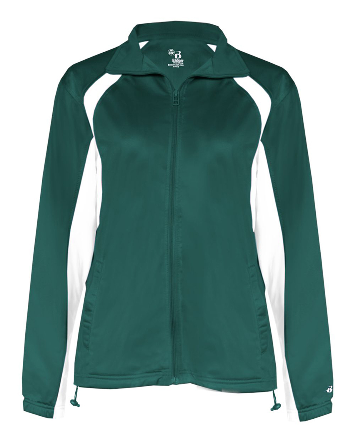 Ladies' Brushed Tricot Hook Full-Zip Jacket