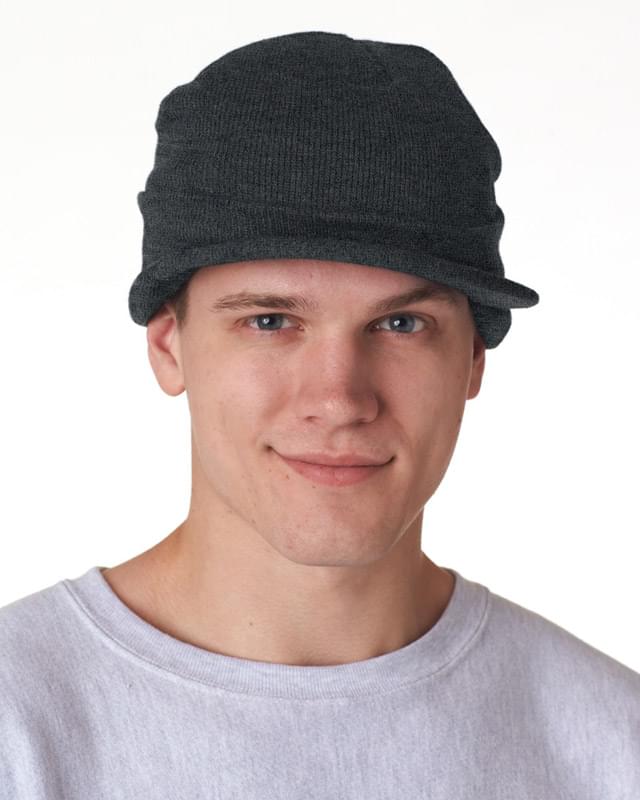 Adult Knit Beanie with Lid