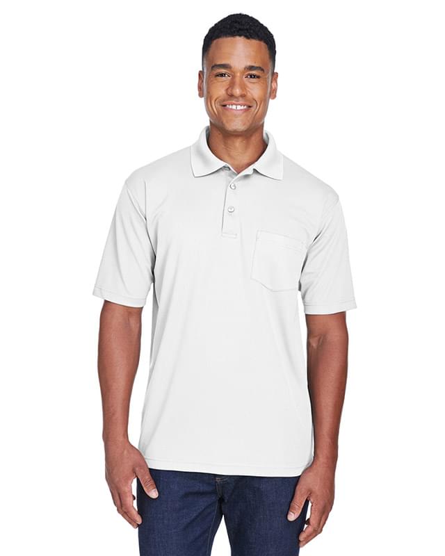 Adult Cool & Dry Mesh Piqu Polo with Pocket