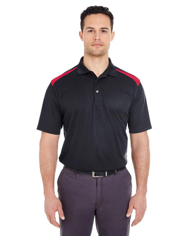 Adult Cool & Dry Two-Tone Mesh Piqu Polo