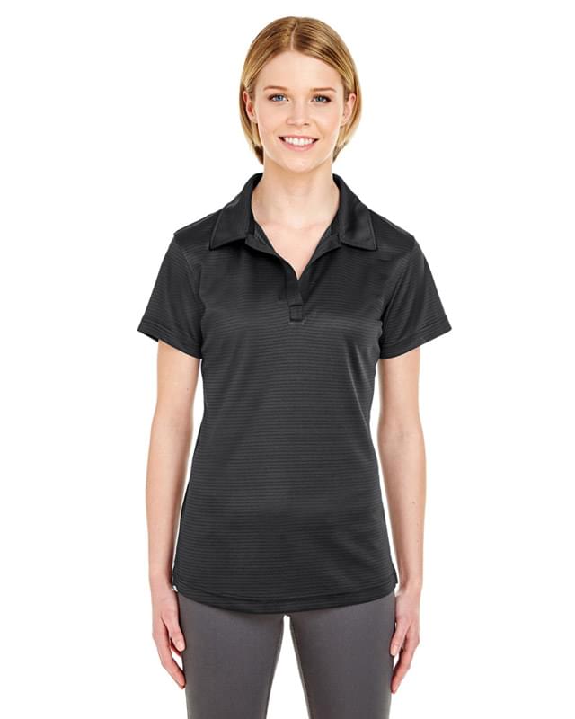 Ladies' Cool & Dry Jacquard Stripe Polo