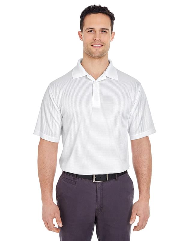 Men's Cool & Dry Elite Mini-Check Jacquard Polo