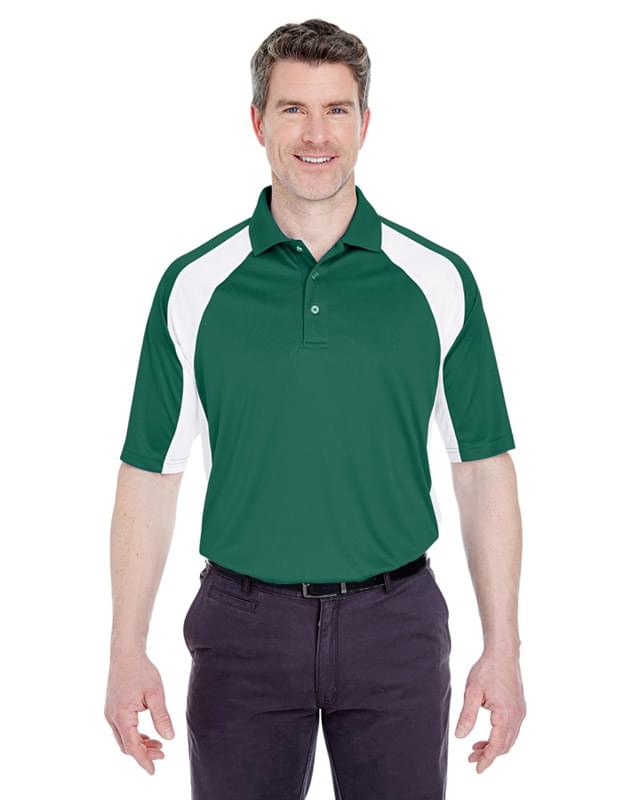 Adult Cool & Dry Sport Performance Colorblock Interlock Polo
