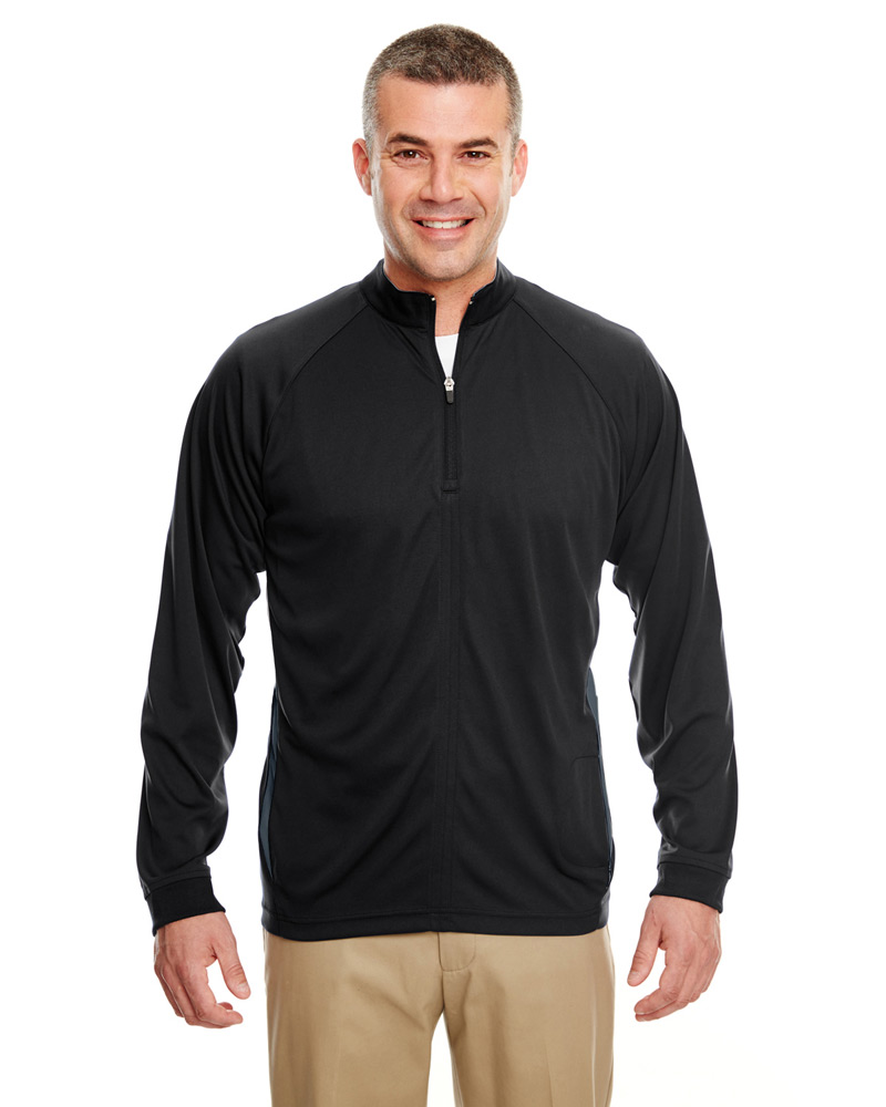 Adult Cool & Dry Sport Quarter-Zip Pullover with Side Panels