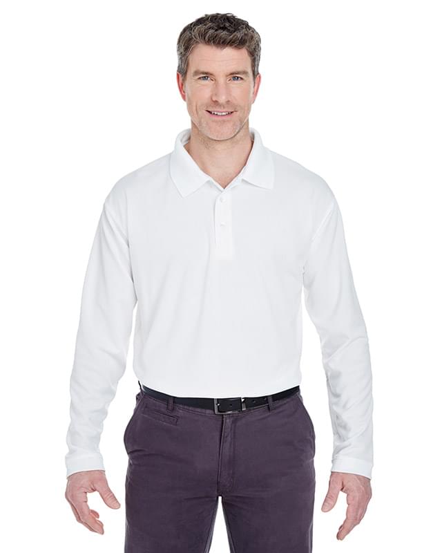 Adult Cool & Dry Long-Sleeve Stain-Release Performance Polo