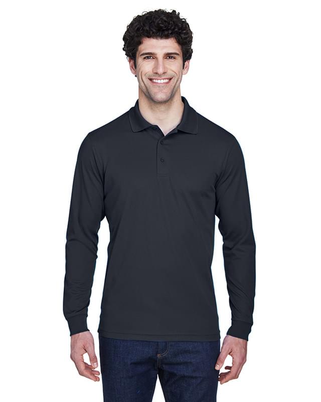 Men's Tall Pinnacle Performance Long-Sleeve Piqu Polo