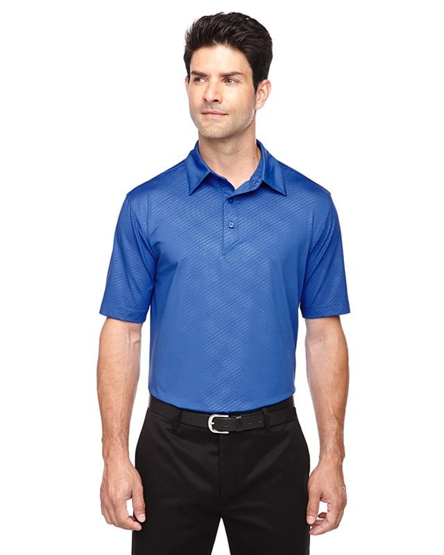 Men's Maze Performance Stretch Embossed Print Polo