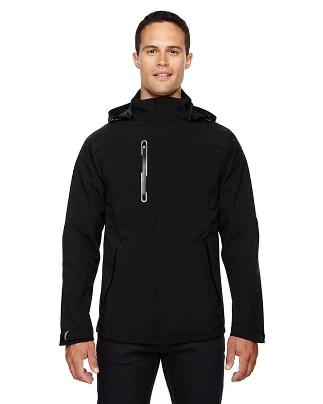 Men's Axis Soft Shell Jacket with Print Graphic Accents