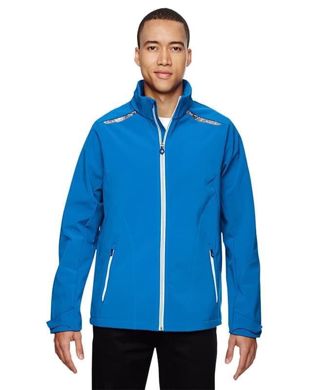 Men's Excursion Soft Shell Jacket with Laser Stitch Accents