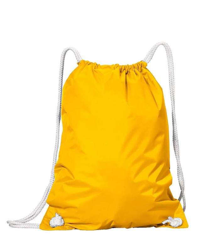 White Drawstring Backpack